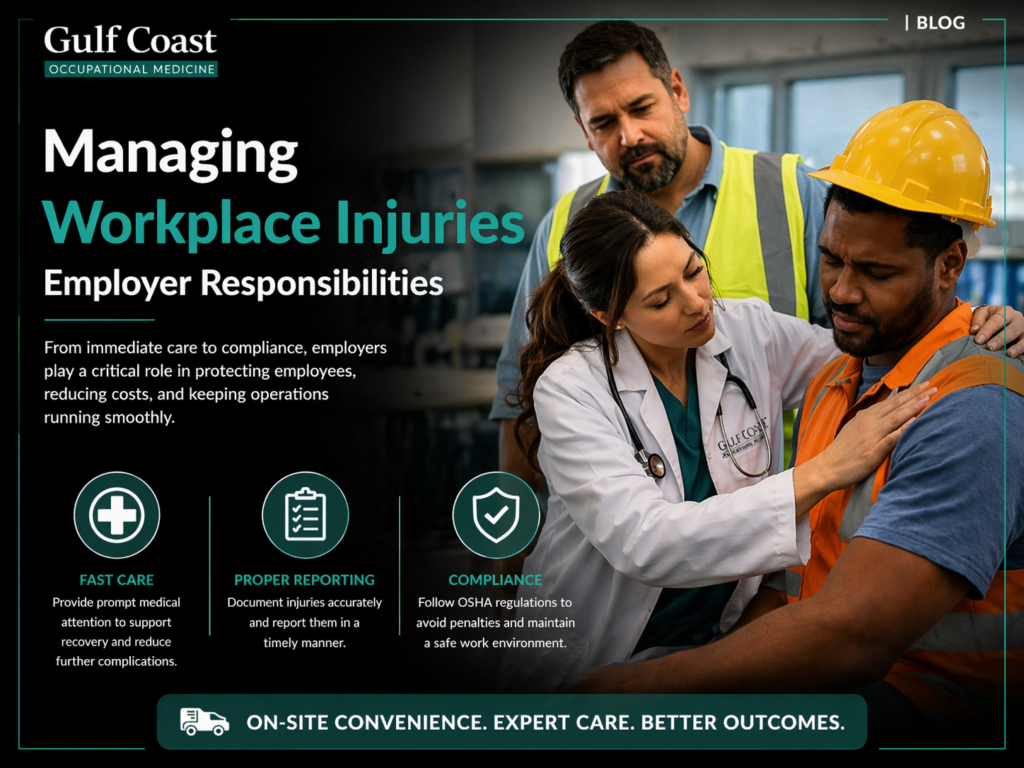 Managing workplace injuries and care