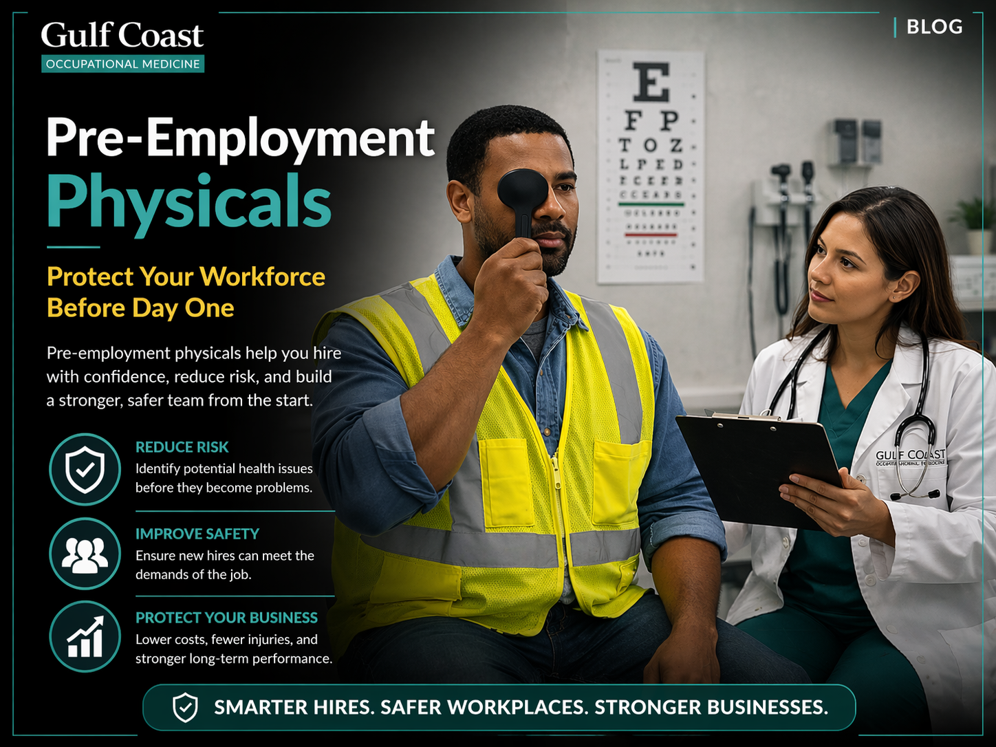 Pre-employment physicals for safer teams